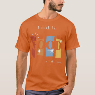 Camiseta Deus é bom retrô (cores escuras) Premium