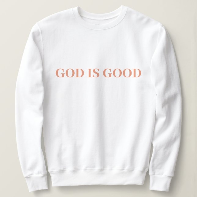 Camiseta Deus é bom, simples Na moda moderno, mínimo (Frente do Design)