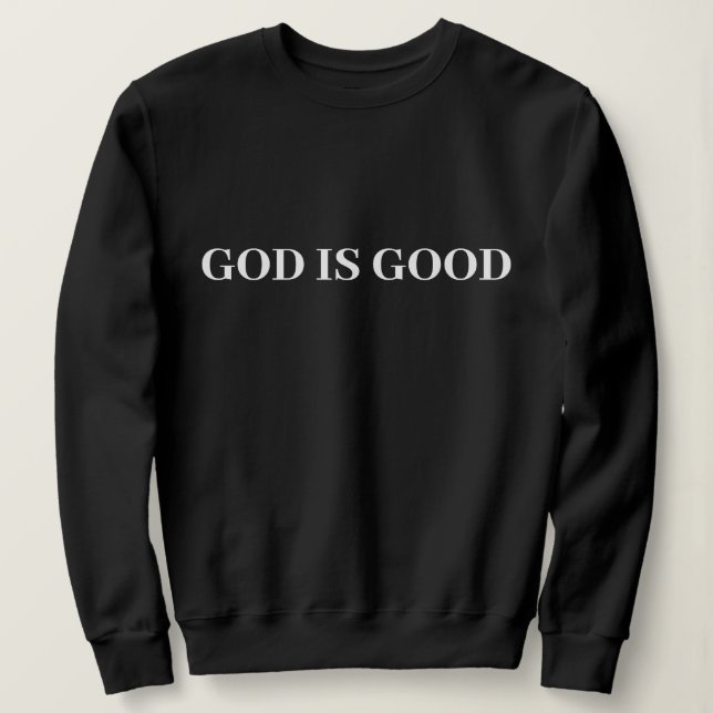 Camiseta Deus é bom, simples Na moda moderno, mínimo (Frente do Design)