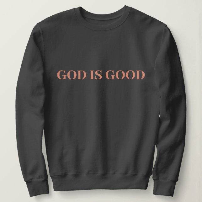 Camiseta Deus é bom, simples Na moda moderno, mínimo (Frente do Design)