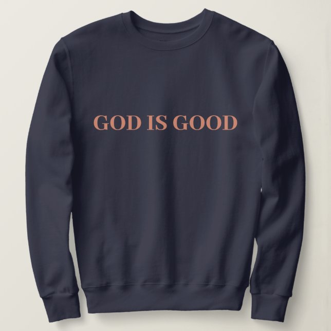 Camiseta Deus é bom, simples Na moda moderno, mínimo (Frente do Design)
