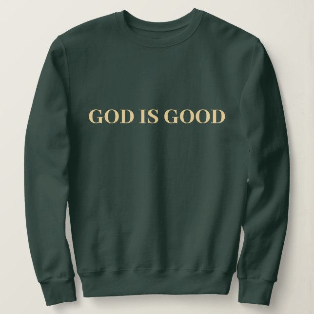 Camiseta Deus é bom, simples Na moda moderno, mínimo (Frente do Design)