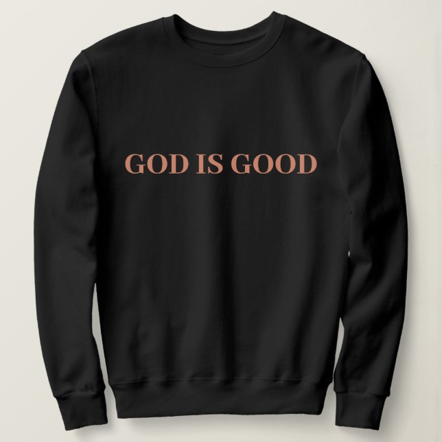 Camiseta Deus é bom, simples Na moda moderno, mínimo (Frente do Design)