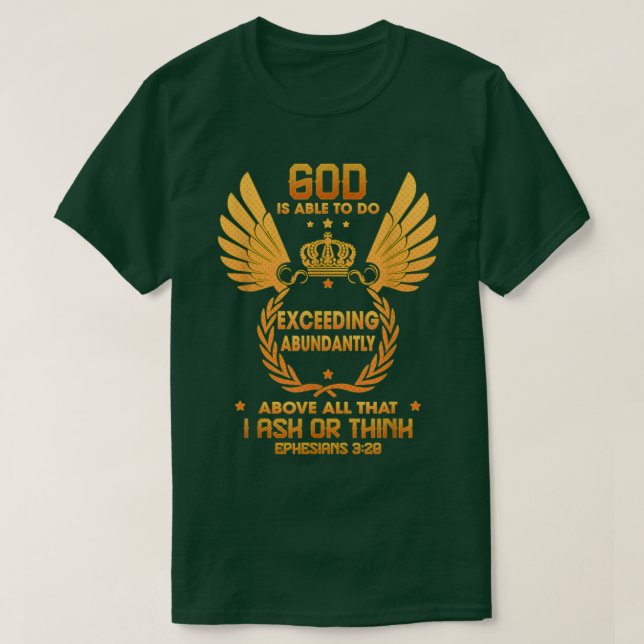 Camiseta Deus É Capaz De Fazer A Comida Engraçada (Frente do Design)