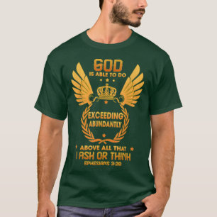 Camiseta Deus É Capaz De Fazer A Comida Engraçada