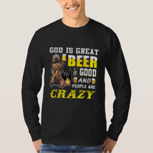 Camiseta Deus É Cerveja Excelente É Boa E Pessoas São Abelh