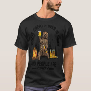 Camiseta Deus É Cerveja Excelente É Boa E Pessoas São Louca