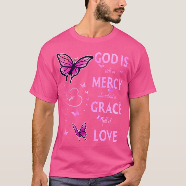 Camiseta Deus É Cheio De Graça Compaixão E Amor (Frente)