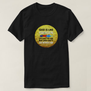Camiseta Deus É Como Oxigênio Não Pode Ver Nem Viver Sem