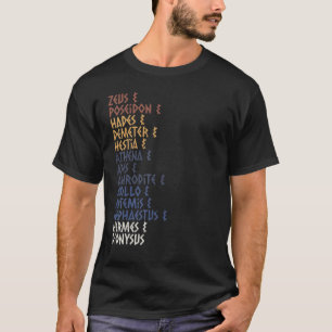 Camiseta Deus e Deusa Gregos Antigos Mito de mitologia Greg