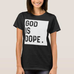 Camiseta DEUS É DOPE BRANCO Engraçado Fé Cristã Crença G