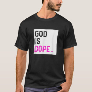 Camiseta Deus é Dope PURPLE Funny Christian Faith Acredite