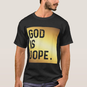 Camiseta Deus é DOURADO, Funny Cristã Faith Acredita Gi