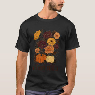Camiseta Deus é Fiel em Todas as Estações Outono Cristão Bo