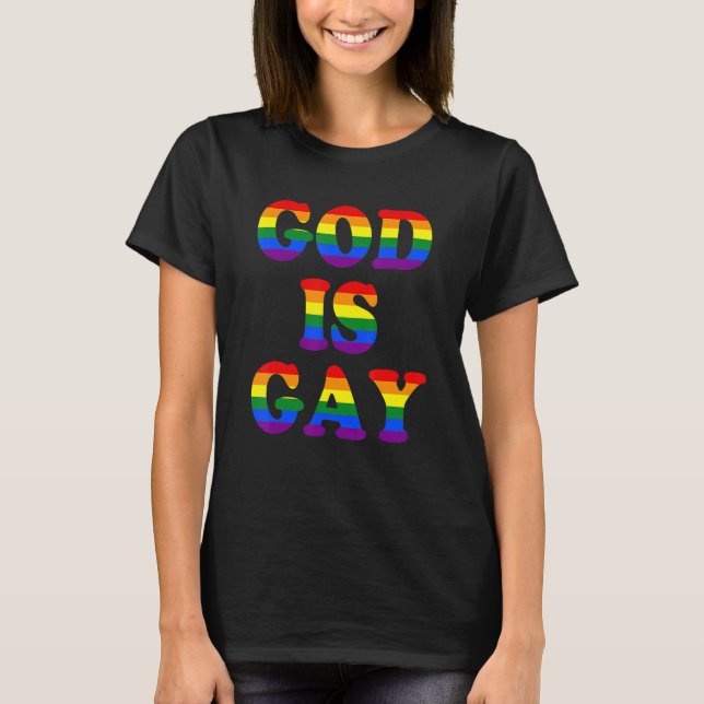 Camiseta Deus é Gay LGBT (Frente)
