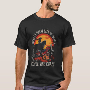 Camiseta Deus É Grande Cerveja É Boa Cavalos Clássicos Pess