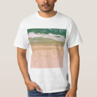 Deus é igual a amor, Jesus é amor, mar de praia