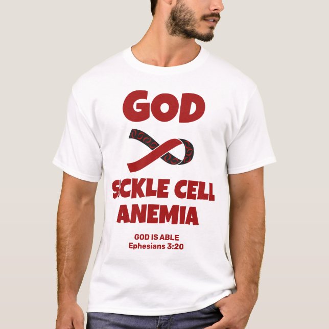 CAMISETA DEUS É MAIOR QUE ANEMIA DE CÉLULAS DOENTES (Frente)