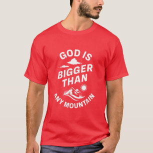Camiseta Deus é maior que qualquer montanha