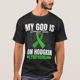 Camiseta Deus é mais forte do que o linfoma não-Hodgkin