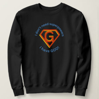 Camiseta Deus É Meu Superpoder Design De Fé Cristã Ousada