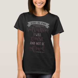 Camiseta Deus É Minha Salvação Crença Religiosa Condenação