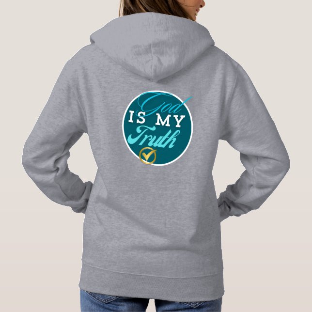 Camiseta Deus É Minha Verdade, Christian Hoodie (Verso)