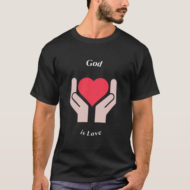 Camiseta Deus é o amor cristão (Frente)