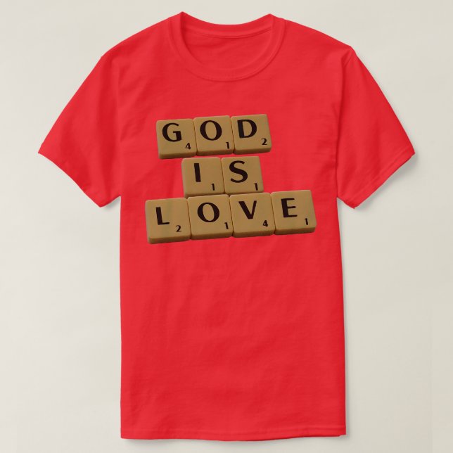 Camiseta Deus é o amor cristão (Frente do Design)