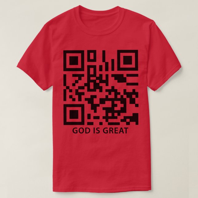 Camiseta Deus é o Código Qr do Excelente (Frente do Design)