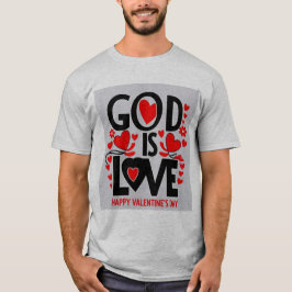 Camiseta Deus é o dia dos namorados felizes
