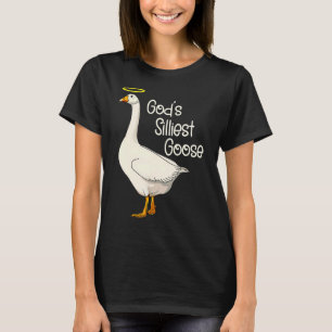 Camiseta Deus é o mais tolo pinto-ganso de Deus