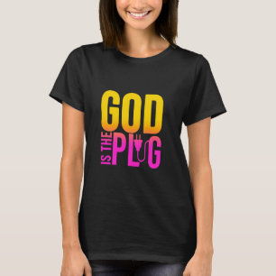 CAMISETA DEUS É O MEU PRATO DIZENDO QUE É A FONTE DO AMOR J
