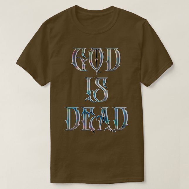 Camiseta Deus é o Morto Nietzsche, citação 2 (Frente do Design)