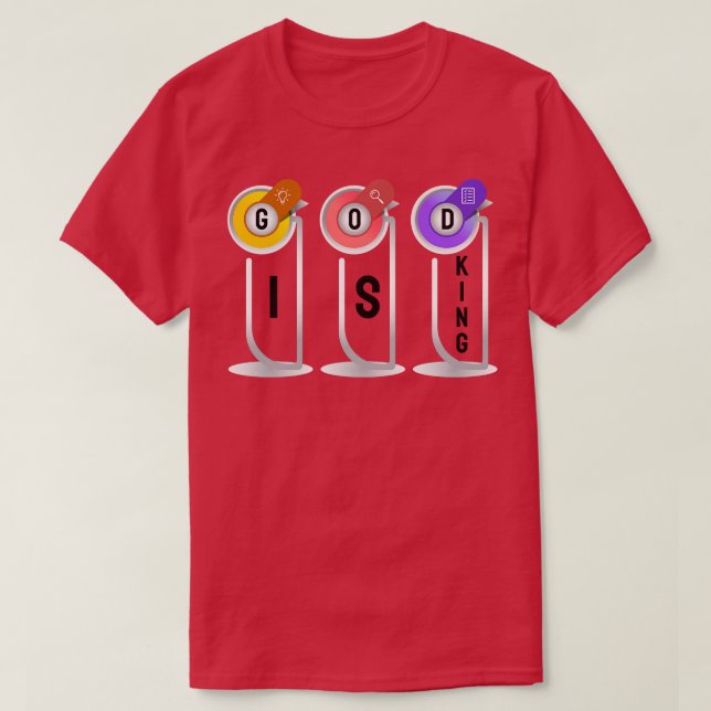 CAMISETA DEUS É O REI (Frente do Design)