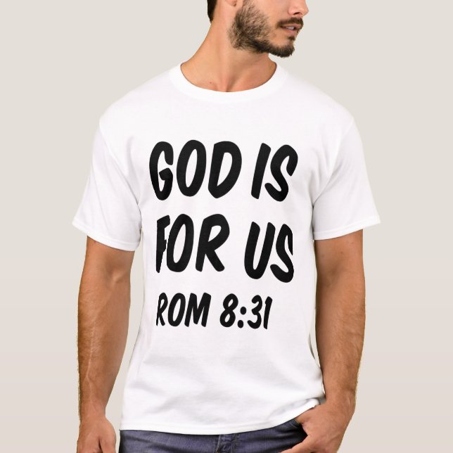 Camiseta Deus é para nós de 8 31 (Frente)