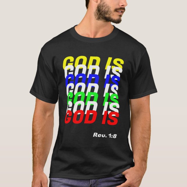 Camiseta Deus é - Rev 1 8 Religioso 2 (Frente)