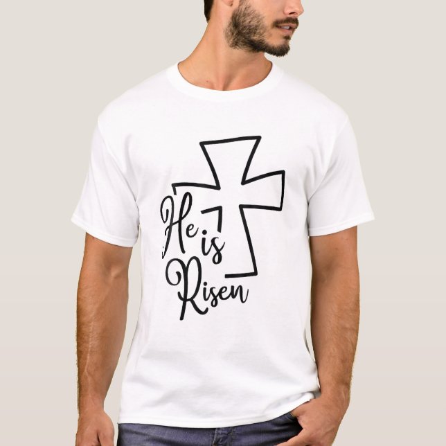 Camiseta Deus Ele É Risado Fé Cristão Jesus Amantes (Frente)