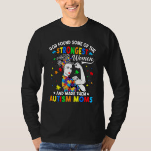 Camiseta Deus Encontrou Mulheres Mais Fortes Autismo Sensib