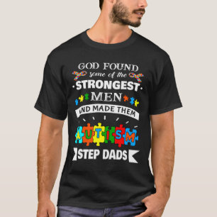 Camiseta Deus Encontrou Um Pai De Consciência Autista Mais 