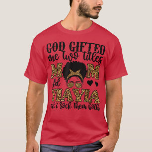 Camiseta Deus Engraçado Me Deu Dois Títulos Mãe E Yiayia Le