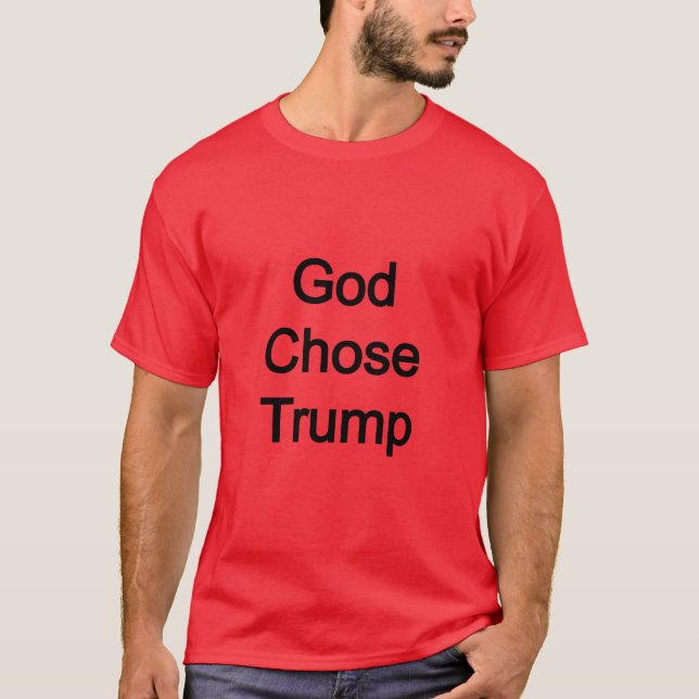 Camiseta Deus Escolhe Trump (Frente)