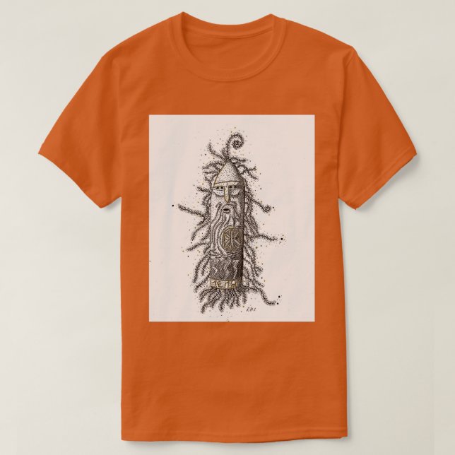 Camiseta Deus eslavo (Frente do Design)