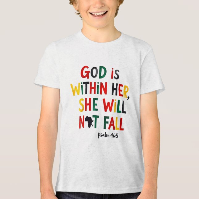 Camiseta Deus Está Dentro De Sua Décima Sétima Citação Espi (Frente)