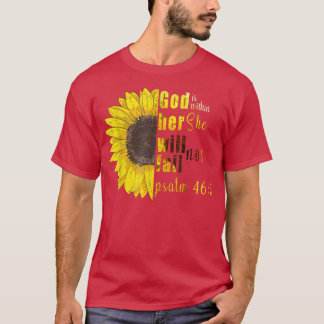 Camiseta Deus está dentro dela. Ela não vai falhar.
