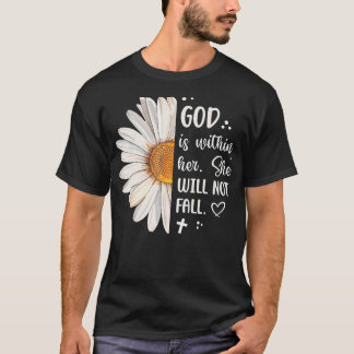 Camiseta Deus Está Dentro Dela Salmo 465 Versículo Bíblico 
