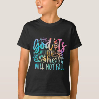 Camiseta Deus Está Dentro Não Citação Versículo Bíblico Rel