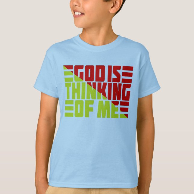 CAMISETA DEUS ESTÁ PENSANDO EM MIM (Frente)