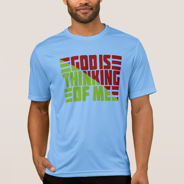 CAMISETA DEUS ESTÁ PENSANDO EM MIM (Frente)