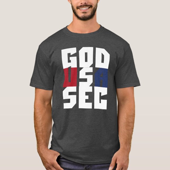 Camiseta Deus, EUA, SEC (Frente)